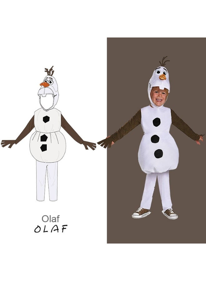 Frozen Olaf Cosplay Costume Christmas Dress Snowman Character Play Stage Performance Puppet - Image 5