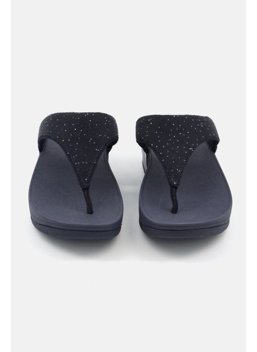 FitFlop - Women Lulu Opul Toe-Post Sandals, Navy Blue - Image 1