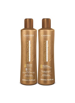 Cadiveu Generic Professional Brasil Cacau Anti Frizz Shampoo + Conditioner 300 Ml  - Image 1