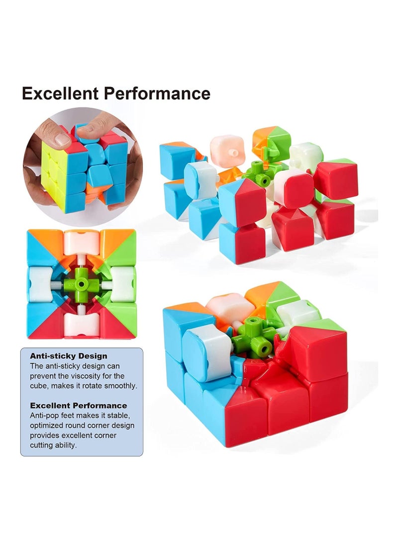 Speed Cube Profession 3X3 Fast Cube - Fast Smooth Turning - Solid Durable & Stickerless Frosted, Best 3D Puzzle Magic Toy - Turns Quicker Than Original - Image 2