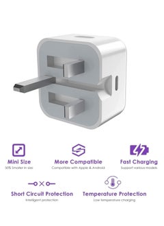 ELTRAZONE iPhone 20W USB C Fast Charger, iPhone Fast Charger Plug fast Charger Power and 1M iPhone USB C Charger Cable Compatible with i-Phone 13 12 11 Pro Max Mini X XR Xs/i-Pad, iPhone USB C Fast Charger  - Image 3