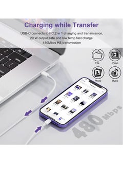 ELTRAZONE iPhone 20W USB C Fast Charger, iPhone Fast Charger Plug fast Charger Power and 1M iPhone USB C Charger Cable Compatible with i-Phone 13 12 11 Pro Max Mini X XR Xs/i-Pad, iPhone USB C Fast Charger  - Image 4