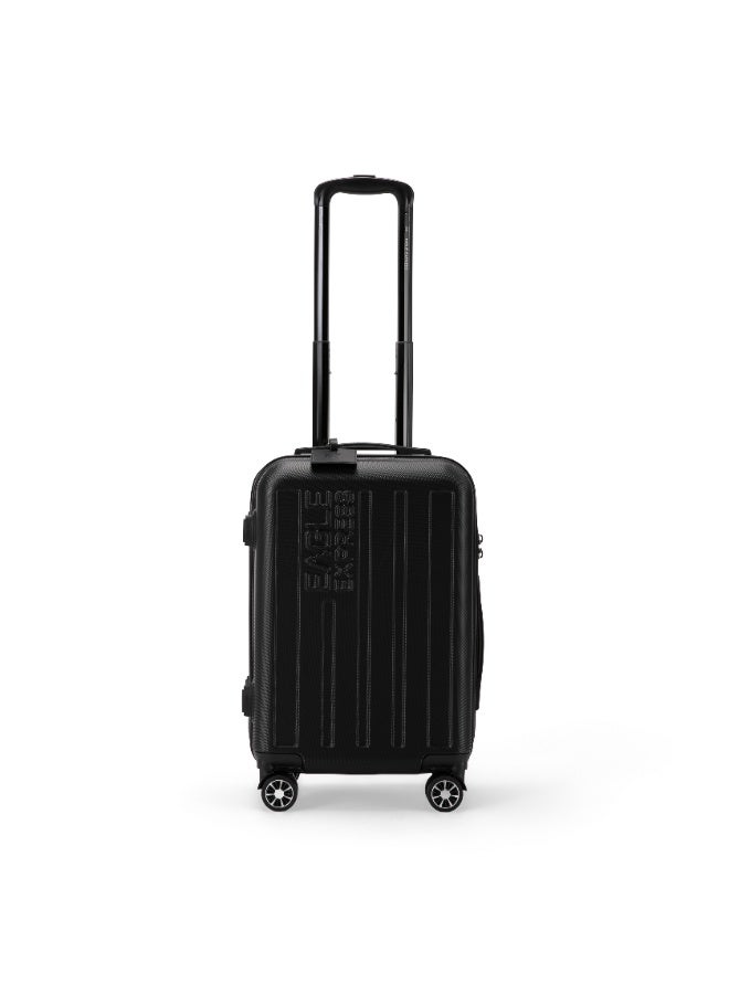 ايجل اكسبريس إيجل إكسبريس فينتشر حقيبة سفر مقصورة 20 بوصة - أسود - ترولي صلبة هارد شيل - غطاء حماية مجاني - ضمان لمدة عام - Image 1