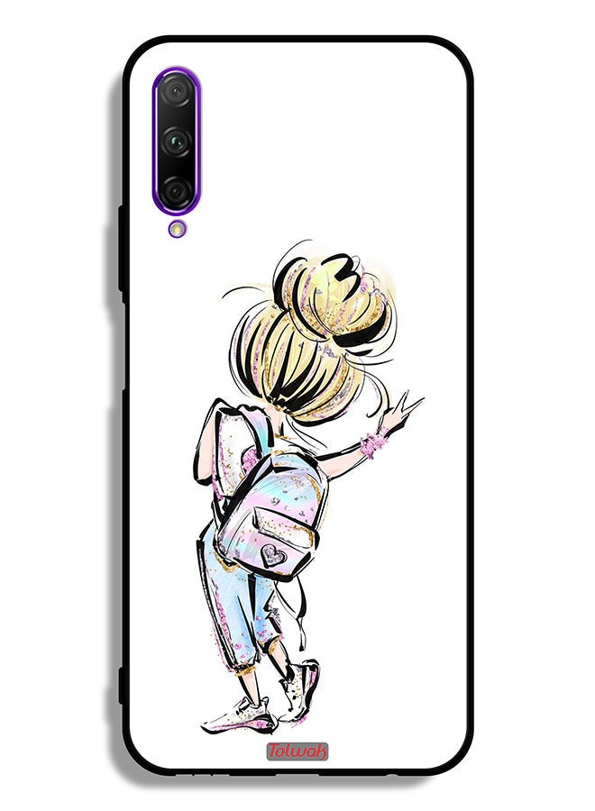 Tolwak Huawei Y9s Protective Case Cover Back To School Girl Art - Image 2