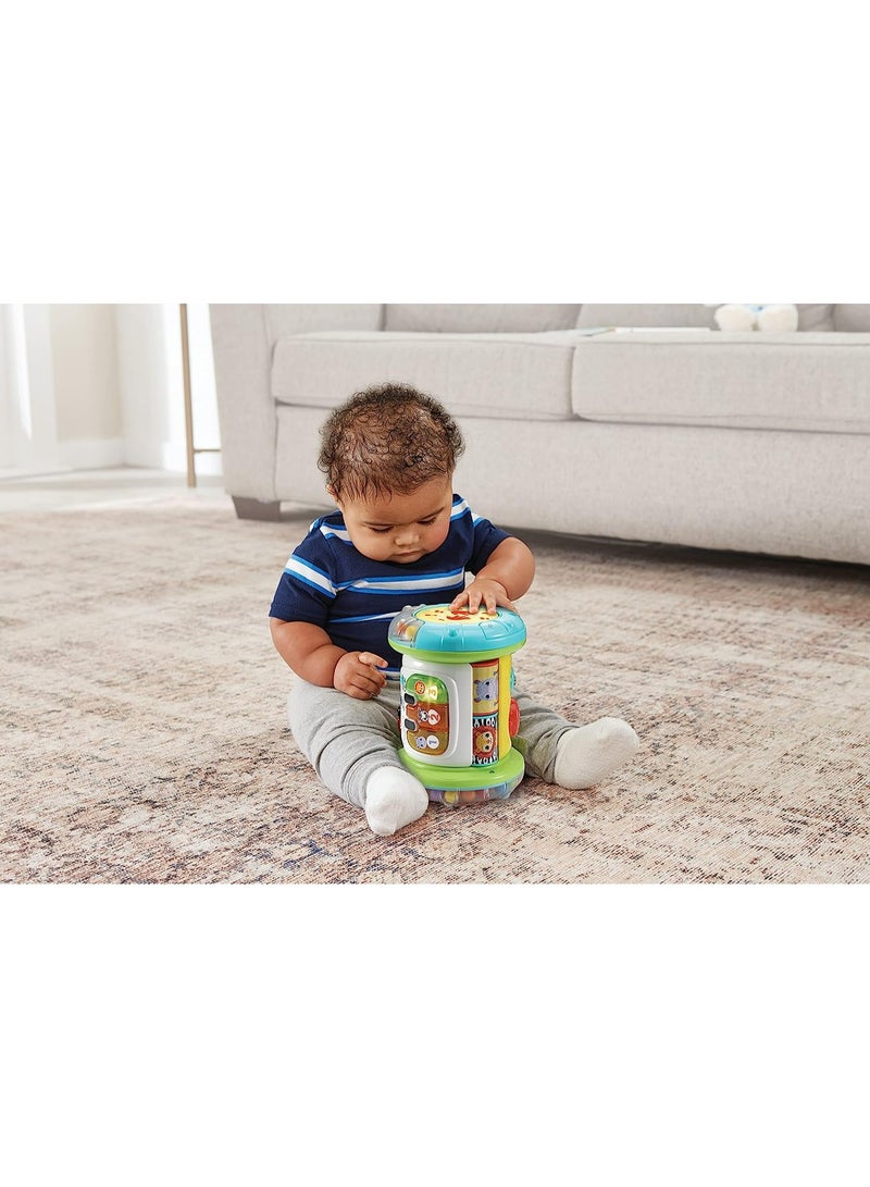 VTech Baby Explore & Discover Roller, Interactive Baby Toy with Gears, Rollers, Beads, Lights & Music, Roll & Push Gift for Infants 6, 9, 12 months +, English version - Image 4