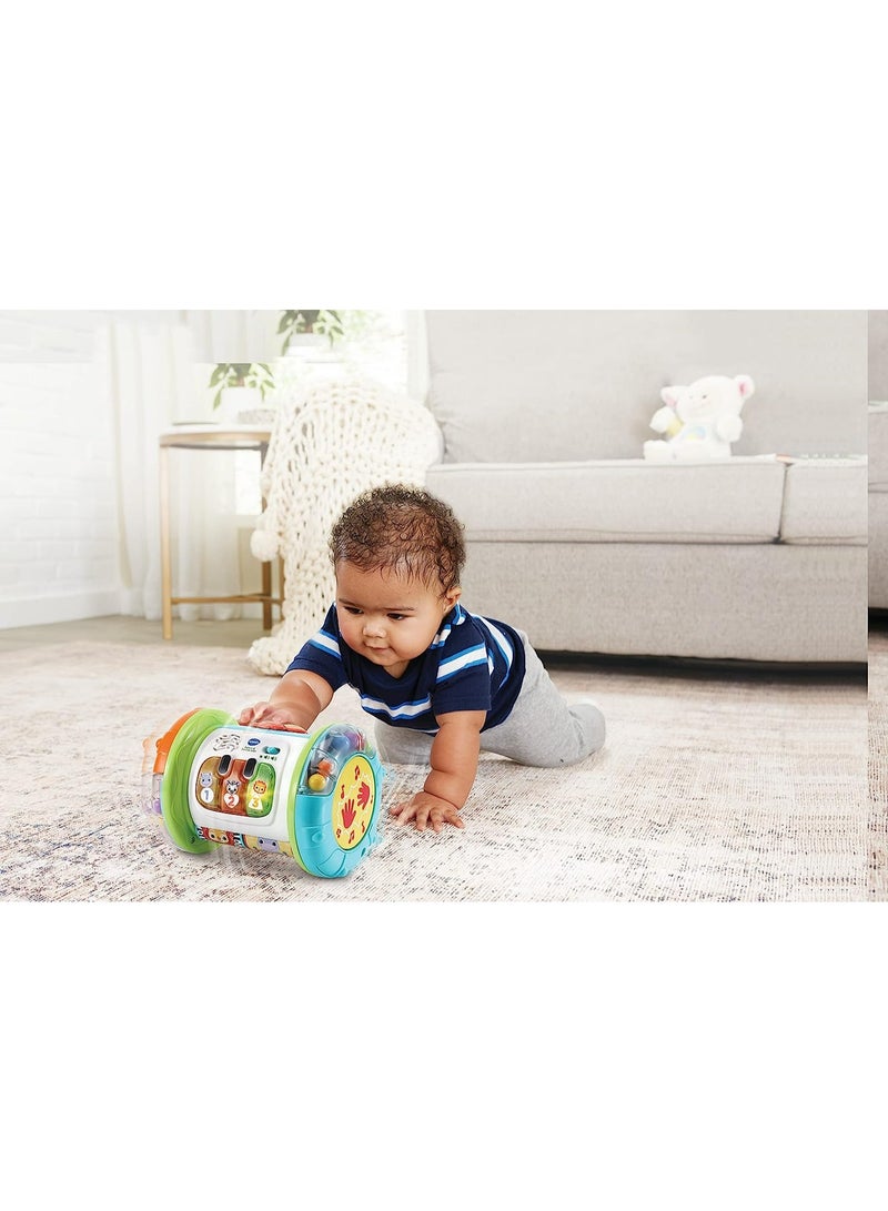 VTech Baby Explore & Discover Roller, Interactive Baby Toy with Gears, Rollers, Beads, Lights & Music, Roll & Push Gift for Infants 6, 9, 12 months +, English version - Image 5