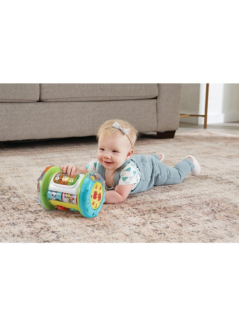 VTech Baby Explore & Discover Roller, Interactive Baby Toy with Gears, Rollers, Beads, Lights & Music, Roll & Push Gift for Infants 6, 9, 12 months +, English version - Image 3