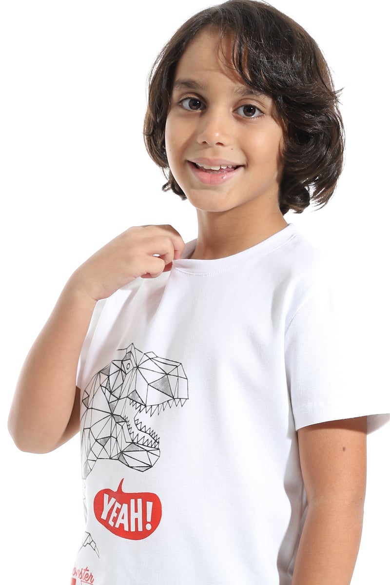 Caesar Boys' printed t-shirt and shorts set - Image 3