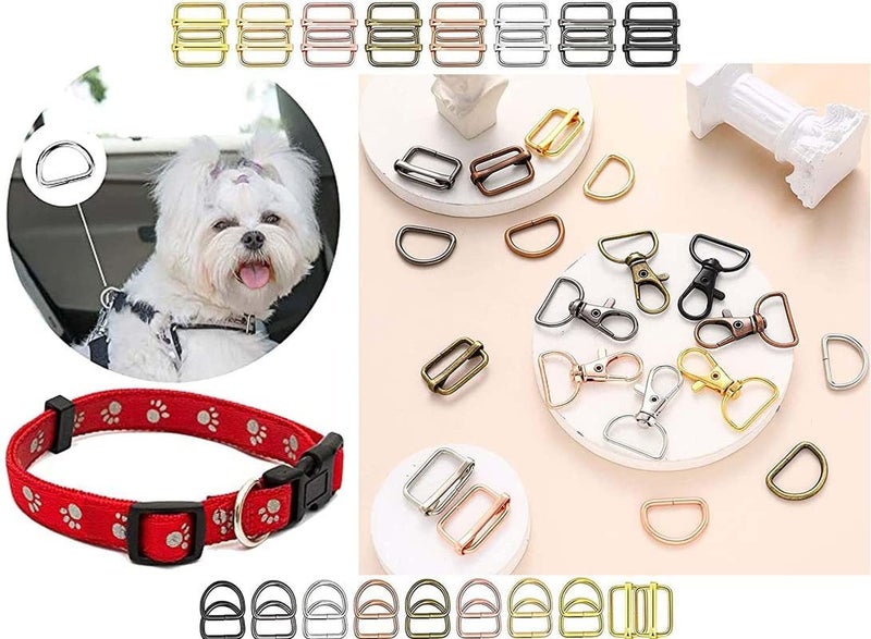 DIY Crafts DIY Crafts (25 Sets, Antique Gold) Lobster Clasps Key Rings Clip Connector Hooks, D Rings, Slide Buckle for Keychain Key Rings Clip Connector Bags Art Jewellery Clasps Making Findings  - Image 5