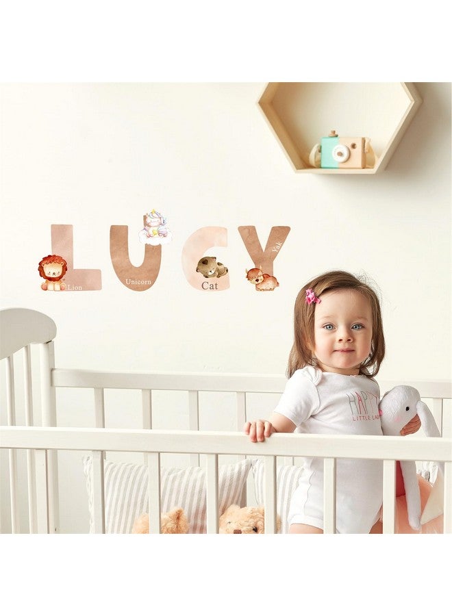 Easma Animal Alphabet Wall Decals Alphabet Letters for Wall Peel and Stick Wall Decal for Kids Boys Girls Bedroom Educational ABC Wall Decor Learning Wall Decal Vinyl Sticker for Nursery Playroom Classroom - Image 3