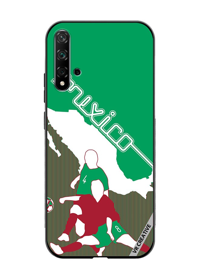 VR CREATIVE Protective Case Cover For Huawei Nova 5T Mexico Football Soccer Players Design Multicolour - Image 1