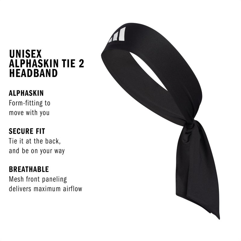 adidas Alphaskin Headband â€“ Performance Workout Ear & Sweat Band - Image 2