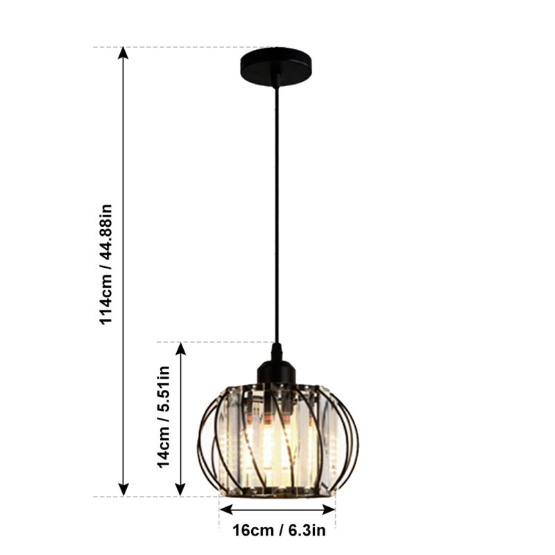 Pendant Lantern Light: Black High-quality Glass Shade - Sleek Modern Design Adjustable Wire Up To 100cm With E27 Bulbs For Entrances Dining Areas Bedrooms - Image 2