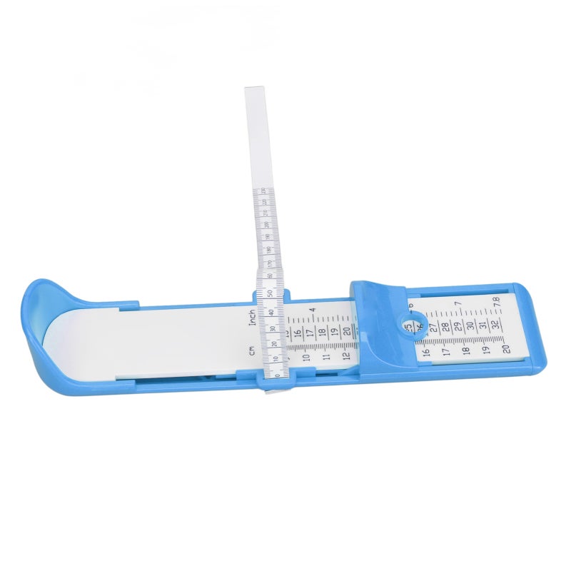 Children Foot Gauge 20cm Range High Precise Shoe Sizer Safe Portable Kids Foot Measuring Device Blue - Image 3
