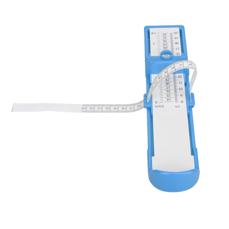 Children Foot Gauge 20cm Range High Precise Shoe Sizer Safe Portable Kids Foot Measuring Device Blue - Image 4