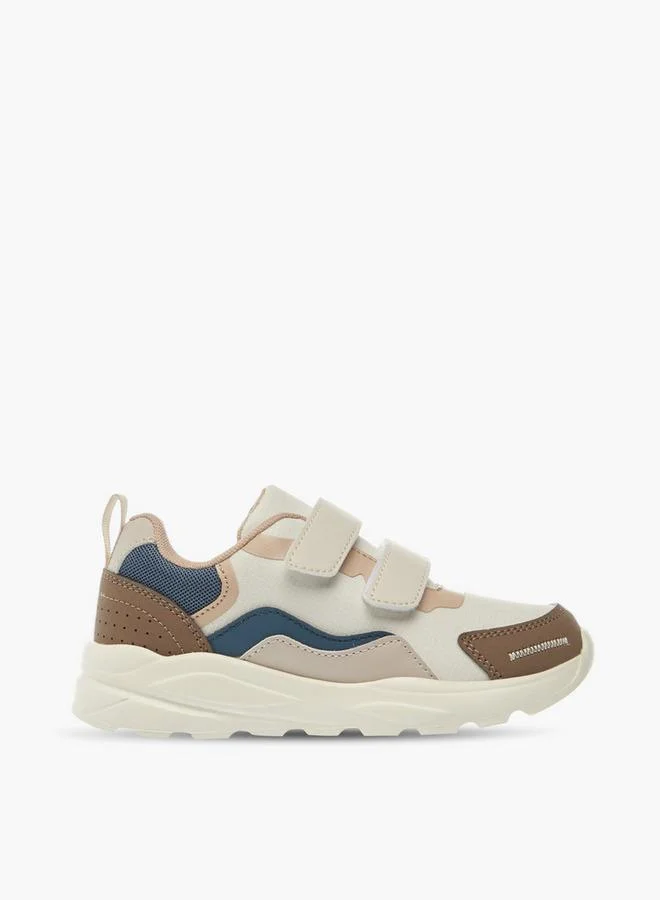 LBL by Shoexpress BEIGE Boys Panelled Sneakers With Hook And Loop Closure for Men | Best Price UAE