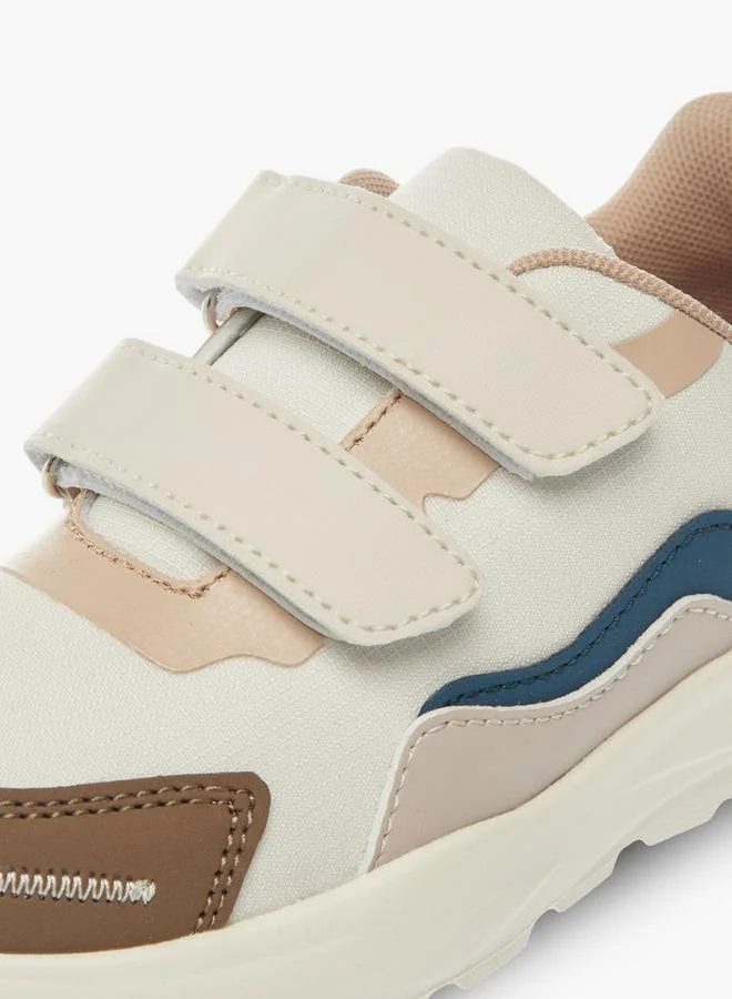 LBL by Shoexpress BEIGE Boys Panelled Sneakers With Hook And Loop Closure for Men | Best Price UAE