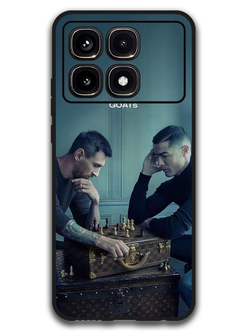 Theodor Protective Case Anti Scratch Shock Proof Bumper Cover For Xiaomi Redmi K70 Ultra Messi & Ronaldo Chess - Image 1