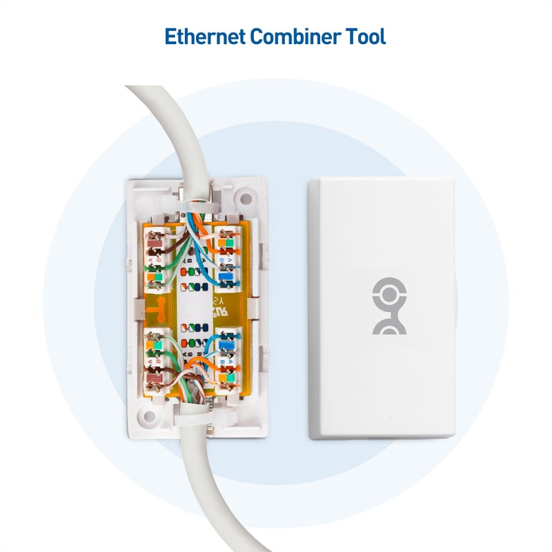 Cable Matters 5-Pack Cat 6 Splice, Cat 6 Ethernet Junction Box (Cat6 Junction Box/Ethernet Splice) in White - Image 2