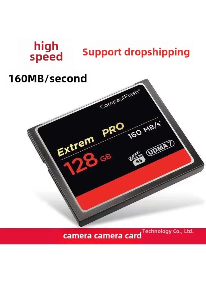 High Speed Digital Camera Memory Card Cf Card 128g 64g 32g 16g 160m/s Single Reflex Numercial Memory 256gb-Capacity:128GB