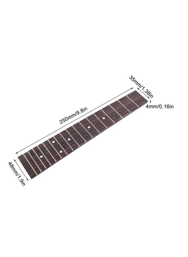 Ukulele Fretboard Rosewood Fingerboard 23in 17 Frets Replacement for Musical Instrument GSA13