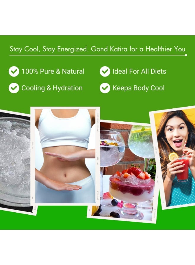 BLISS OF EARTH Gond Katira Pure Organic Gum, Gond Katira for Bones Health, Natural Cooling Agent for Summer, Tragacanth Gum for Skin, Weight Loss, & Digestive Health – 500g - Image 5