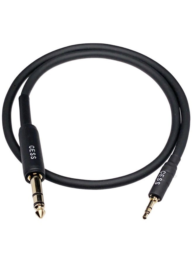 CNCESS CESS-189-2f Waterproof Low Noise 3.5mm to 6.35mm TRS Stereo Audio Cable - 2 Feet, 1/8' to 1/4' TRS Male - Image 5