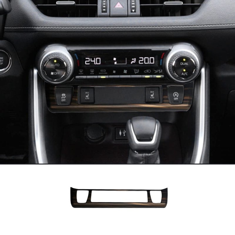 ERIDANUS Auto Accessories Fit for RAV4 High Configuration 2024 2023 2022 2021 2020 2019 Console Function Button Trim Frame Peach Wood Style ABS 1 PC