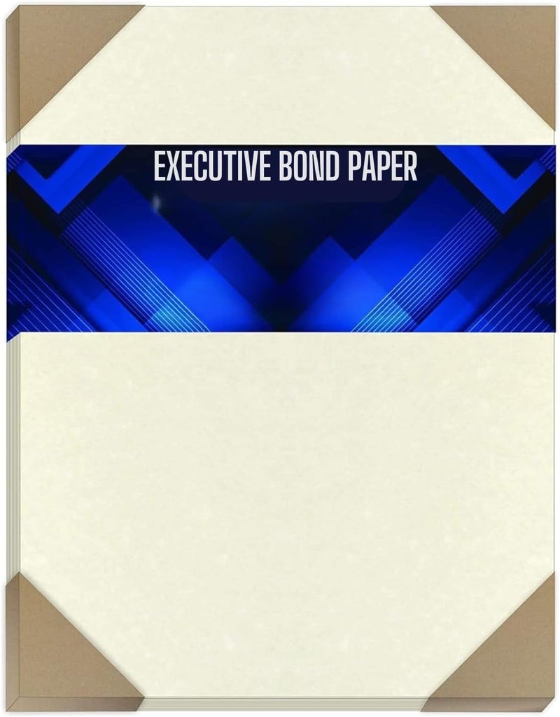 AL FAKHAMA Laid Bond Paper A4 Size – 100 Sheets, 100 GSM – Corona Cream - Image 1