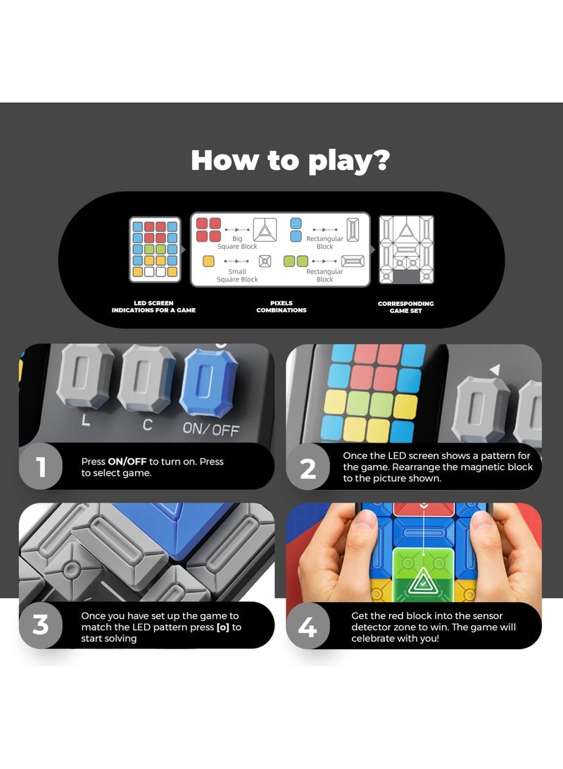 SYOSI Super Slide Puzzle Games, 500+ Level Challenges Brain Teaser, STEM Toys for Kids, Brain Teaser Puzzle Learning for Kids, Teens, Gifts for Boys Girls - Image 3