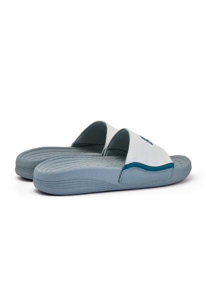 Puca Slider for Men Men's Slippers Light weight with E-TPU Sole Dyke White - Image 3