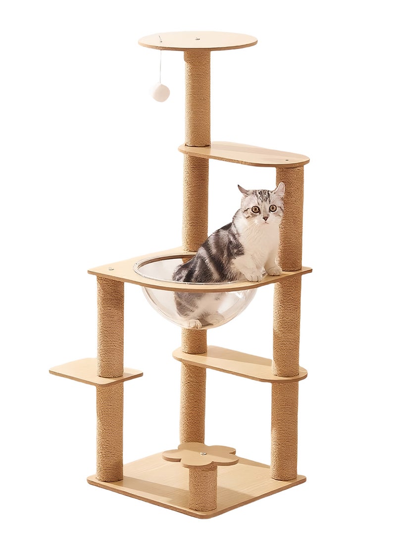 كيدل شجرة القط القط تسلق الإطار القط الخدش بعد لعب القط - Image 1