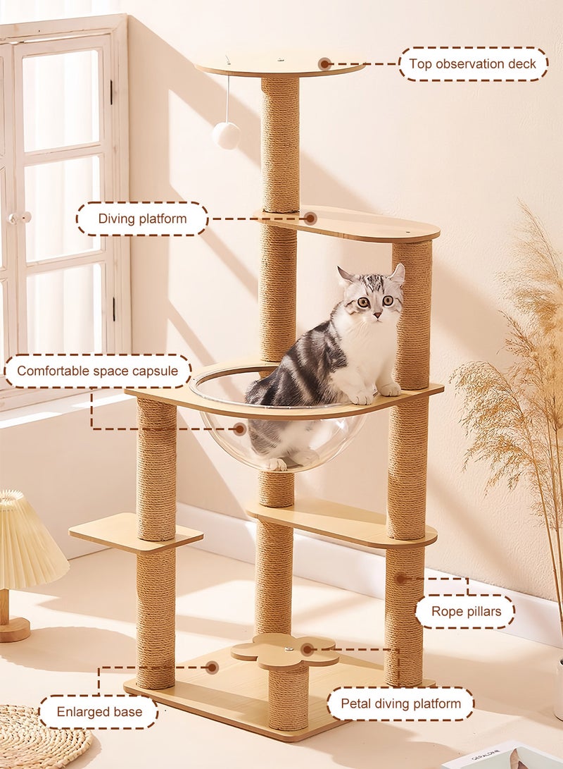 كيدل شجرة القط القط تسلق الإطار القط الخدش بعد لعب القط - Image 2