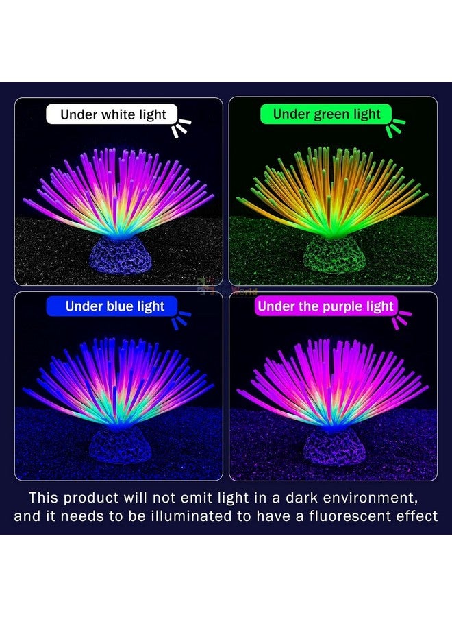 شقائق النعمان الاصطناعية المائية المتوهجة المصنوعة من السيليكون الناعم VAYINATO® (SH038) لتزيين حوض السمك | ديكور ساحر لحوض السمك (ألوان عشوائية) من Petzlifeworld - Image 5