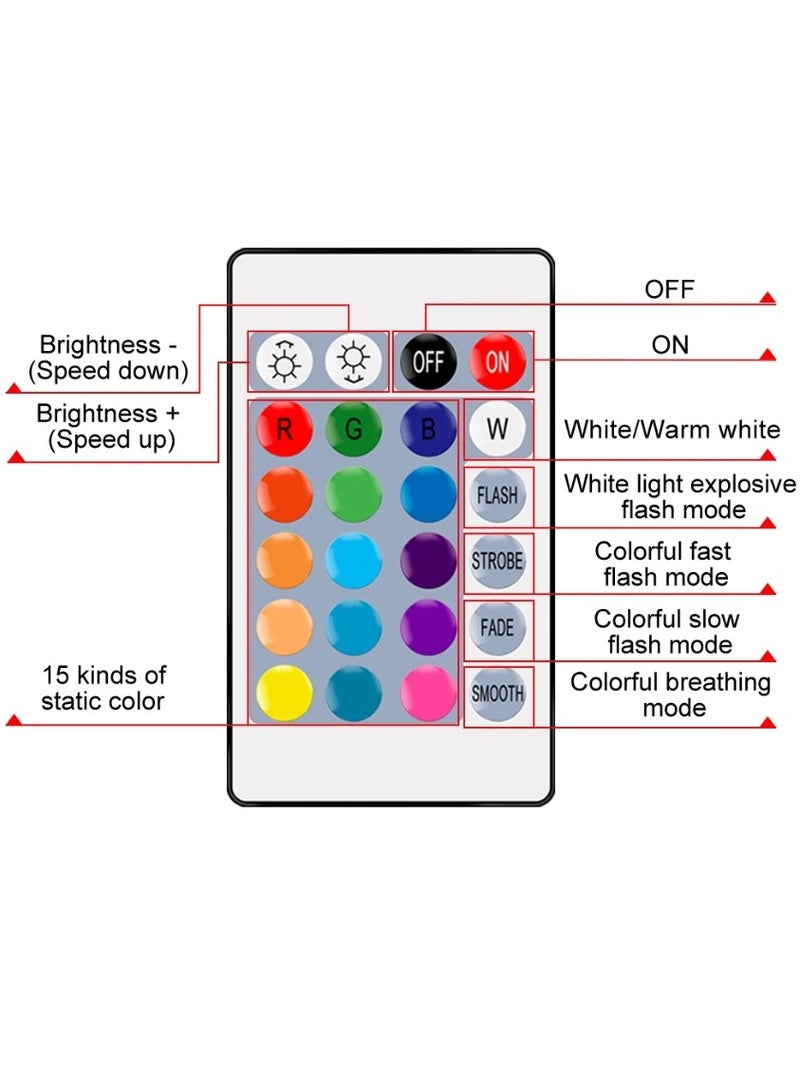Smart RGB LED Bulb With Remote Control 15W/16 color