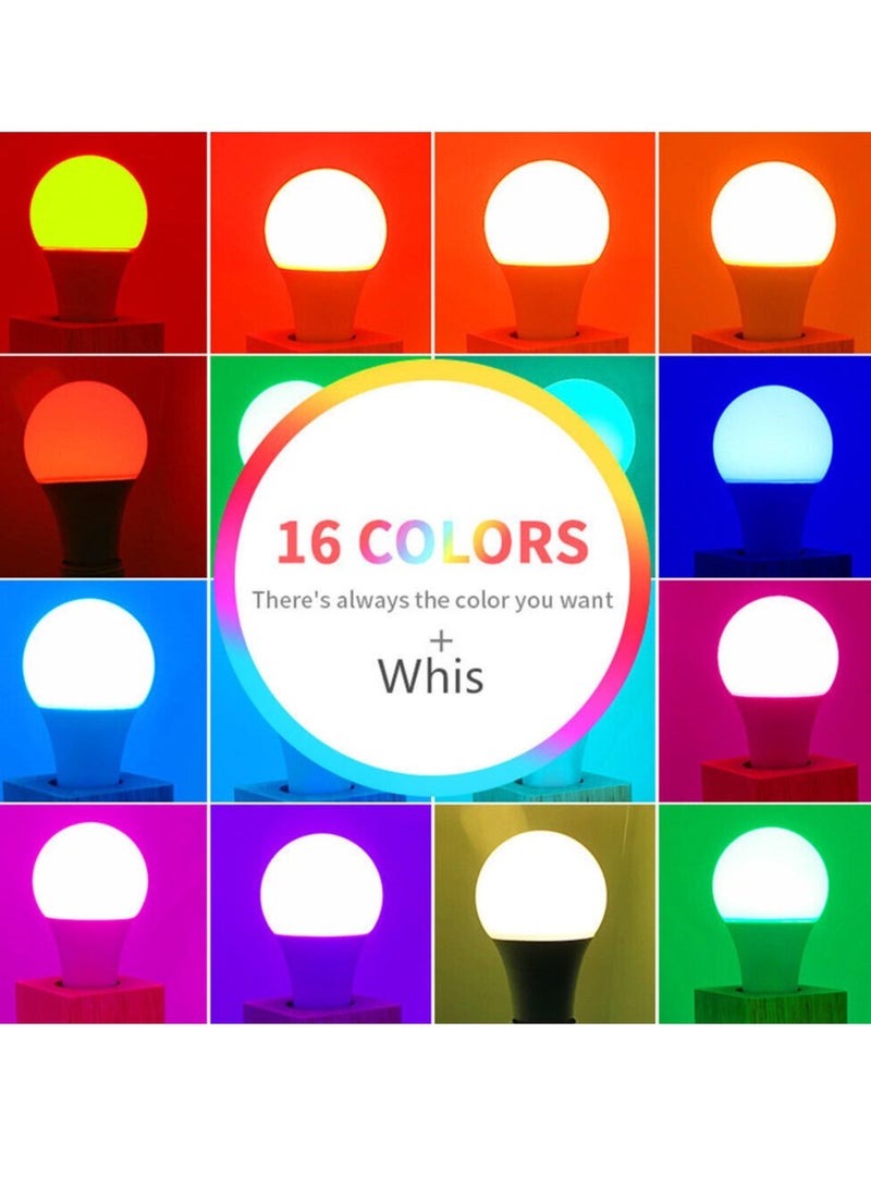 Smart RGB LED Bulb With Remote Control 15W/16 color