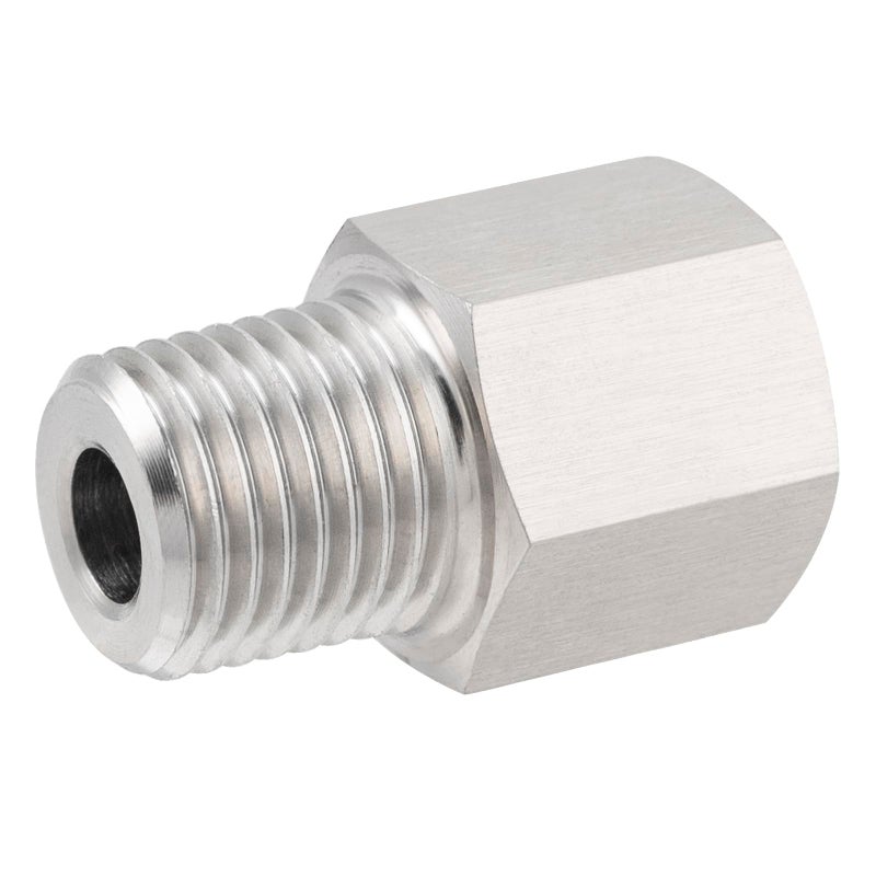 Pysrych 304 Stainless Steel Forged Pipe Fitting Converter Adapter 1/4â€œ G Thread Female to 1/4" NPT Male 2000psi (1 Pc) - Image 4