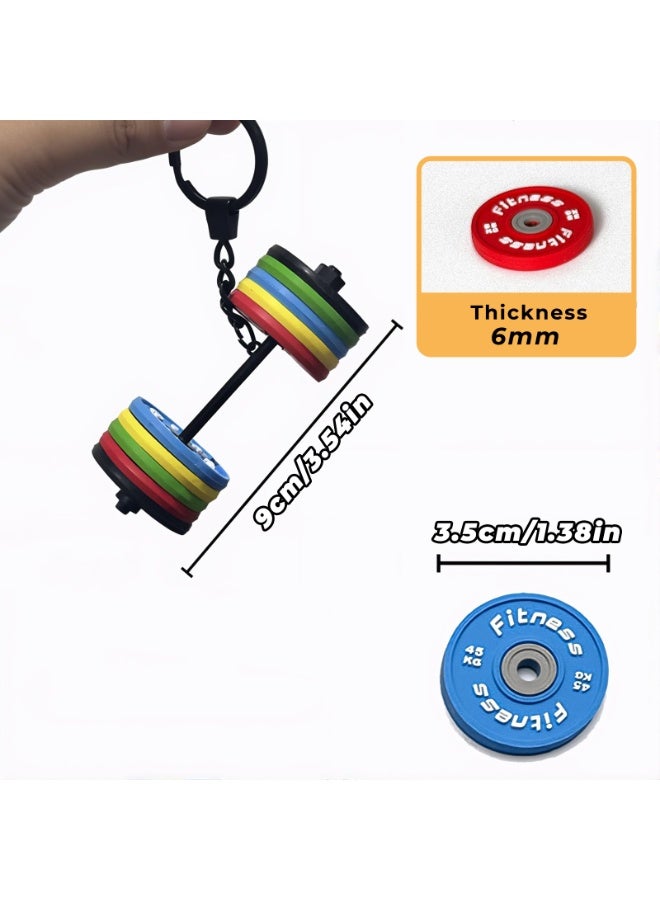 سلسلة مفاتيح بسِحْـب باربل لمحب الجيم · سلسلة مفاتيح رفع الأثقال · سلسة مفاتيح من السيليكون على شكل أثقال · هدايا نادي رياضي · هدايا تمارين · إكسسوار حقيبة · إكسسوار حقيبة ظهر - Image 3