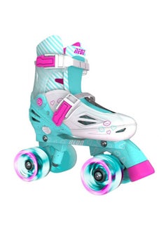 Yvolution Neon Combo Skates Size 3-6 Teal/Pink NT10T4  - Image 1