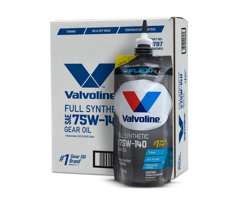 Valvoline Flexfill SAE 75W140 Full Synthetic Gear Oil 1 QT Case of 4