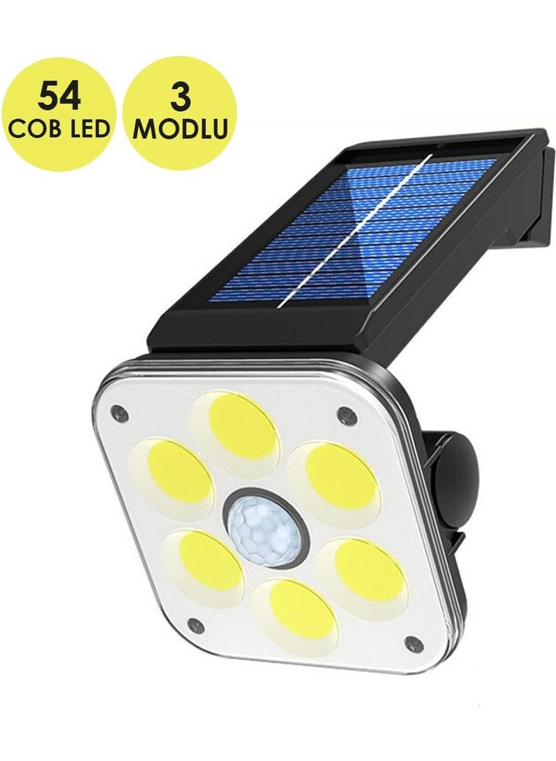 Technosmart 54 Cob LED Solar Garden Lighting Motion Sensor Solar Energy Lamp  - Image 1
