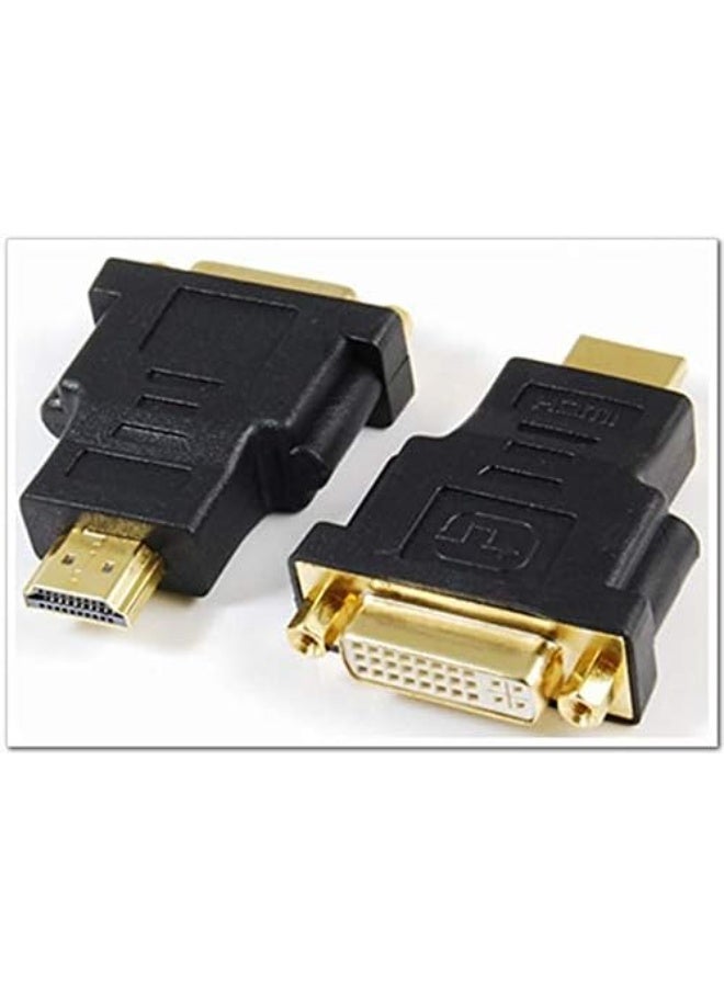 HDMI to DVI Adapter Converter Cable (Male to Female 24+5 Pin), Gold-Plated Video Signal Adapter for Monitor and Display Connection - Image 1
