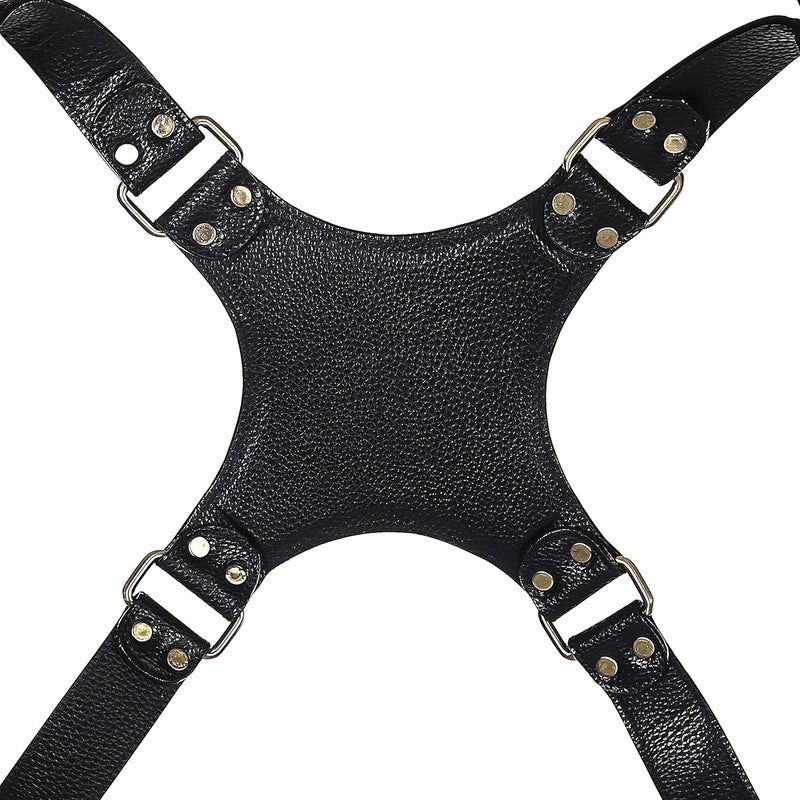MVPRO Leather Dual Camera Strap with Snap Shackle Hooks | Perfect Double Camera Belt - Image 3
