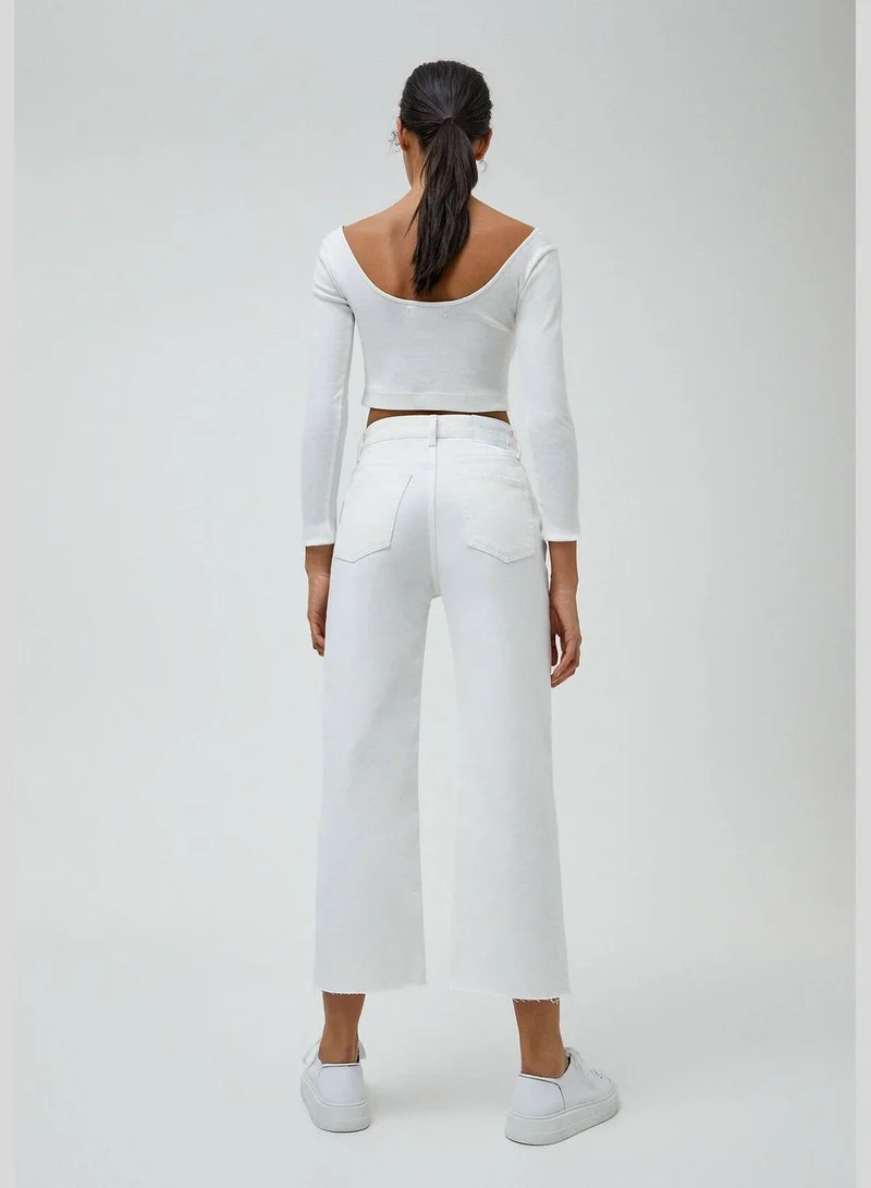 PULL&BEAR Basic culotte jeans