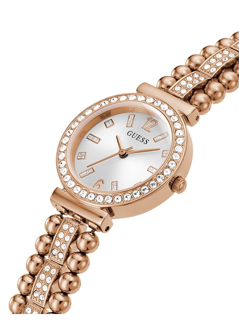 GUESS Ladies Analog Quartz Rose Gold Tone Watch GW0401L3 - 30mm - Image 4