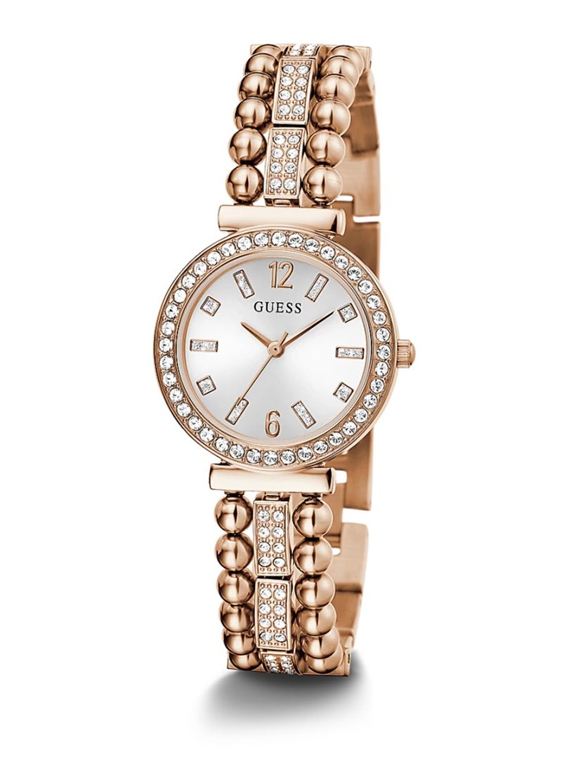GUESS Ladies Analog Quartz Rose Gold Tone Watch GW0401L3 - 30mm - Image 5