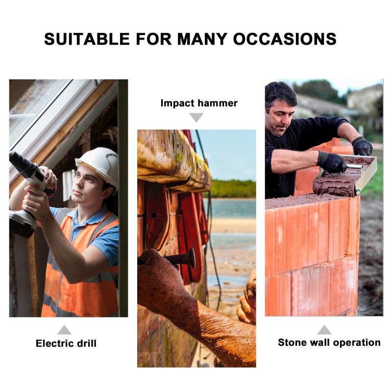 Heavy Duty Angled Wall Scraper Chisel For Concrete Tile Removal Compatible With Rotary Hammer - Image 3