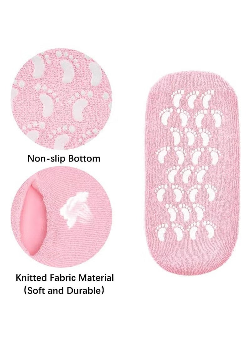 Moisturizing Gel Socks for Men & Women - Infused with Essential Oils & Vitamins for Dry Cracked Feet - Image 5