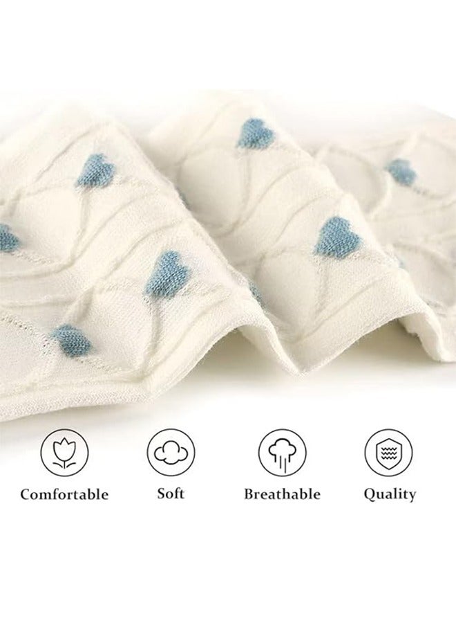 Women's Calf Socks Casual Cotton Socks, Fun Novelty Girls Floral Socks 5 Pairs, Lace Socks Women's Calf Socks  - Image 5