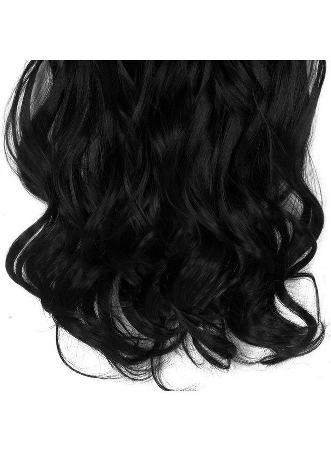 Foreign Holics 6Pcs 14 Clips 2426 Inch Curly/Straight Full Head Clip In On Hair Extensions Women Lady Hairpiece (Curly Black) - Image 5